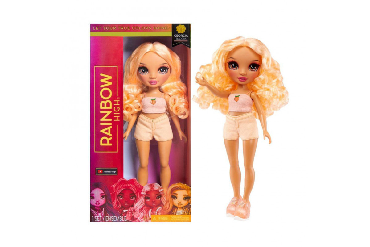 Дитяча ігрова лялька Персик Rainbow High 987970 серії "ОРР" з аксесуарами