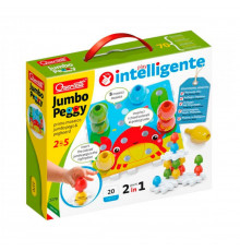 Розвиваючий набір мозаїки 2 в 1 Quercetti 2270-Q 16 фішок, 4 картки, 4 основи