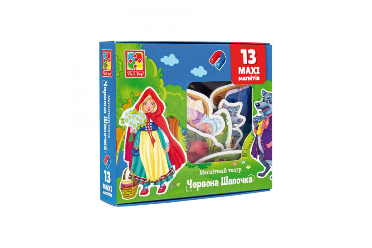 Настільна гра магнітний театр "Червона шапочка" Vladi Toys VT3206-52 Укр