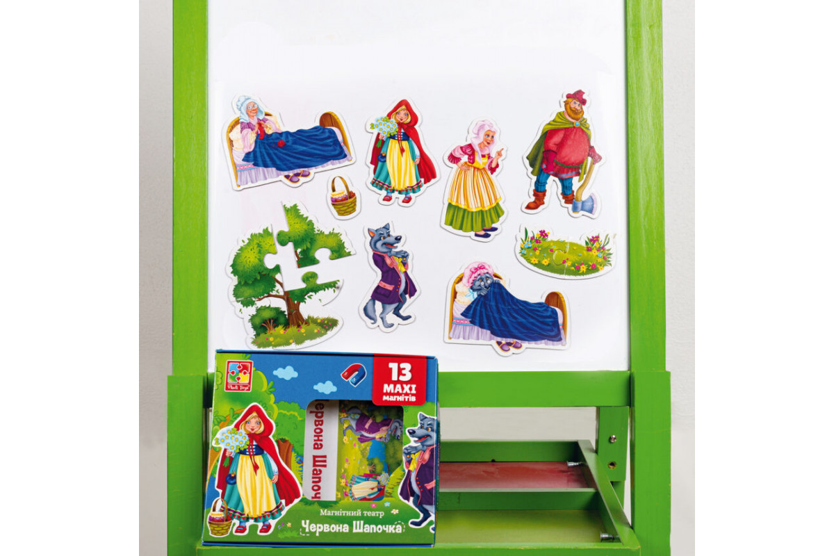 Настільна гра магнітний театр "Червона шапочка" Vladi Toys VT3206-52 Укр