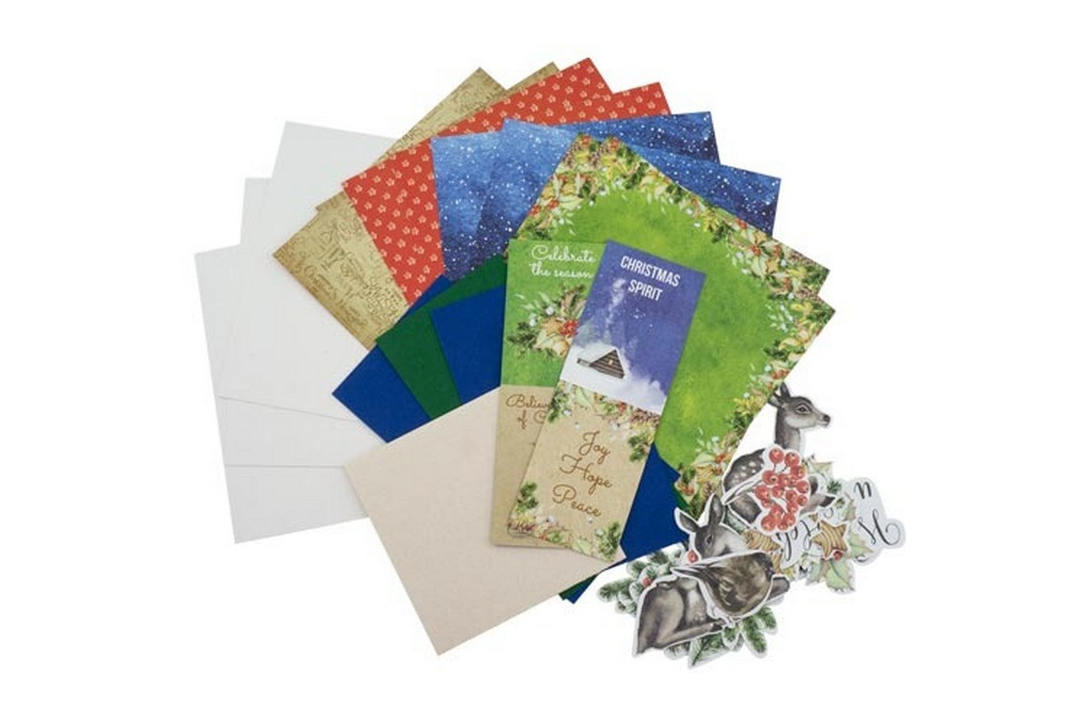 Набор для создания 3-х рождественских открыток "Awaiting Christmas" FDGCK-036