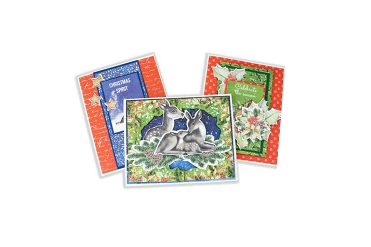 Набор для создания 3-х рождественских открыток "Awaiting Christmas" FDGCK-036