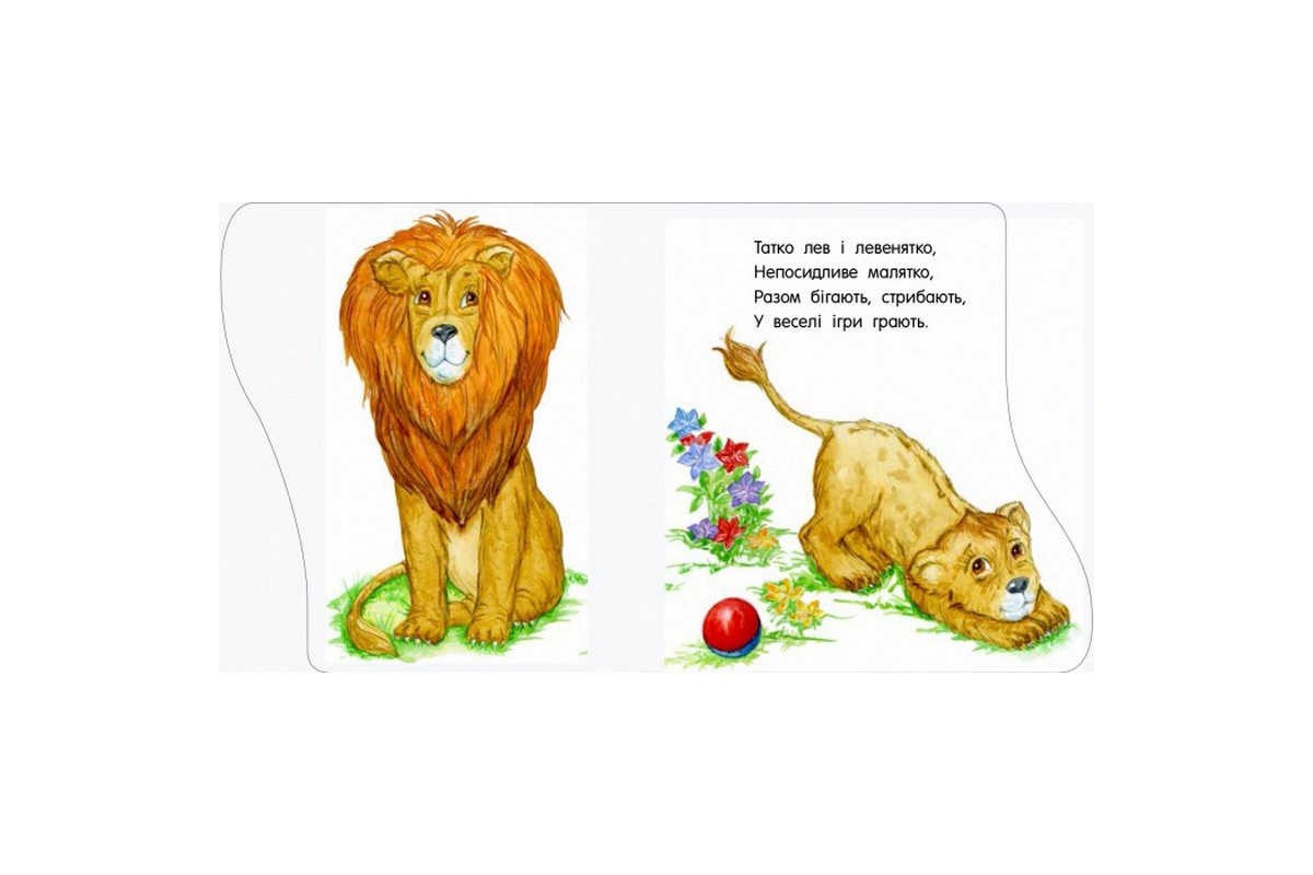 Дитяча книжечка "Перші кроки : У зоопарку" 410012 українською мовою