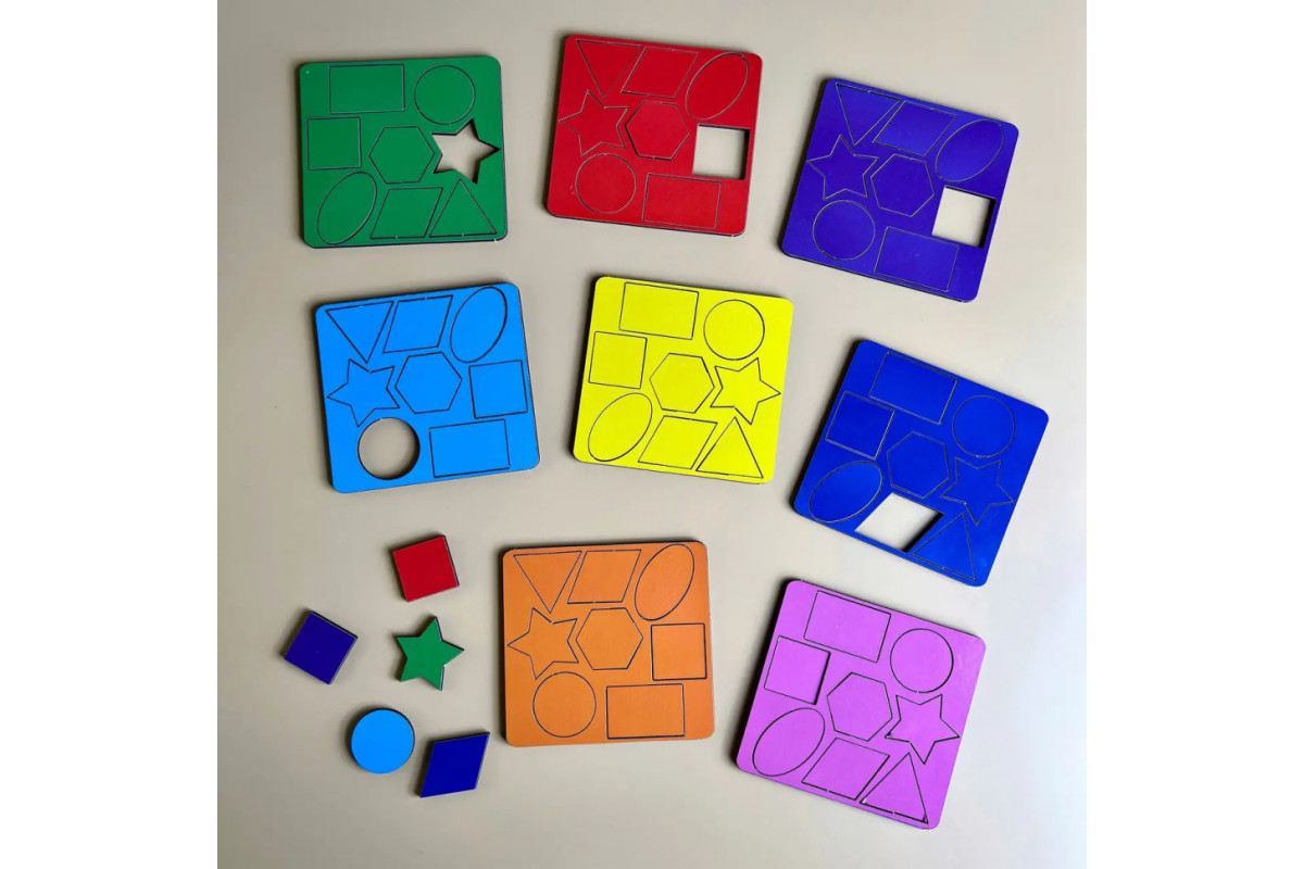 Деревянный сортер "Барабан" Ubumblebees (ПСФ135) PSF135 геометрические фигуры