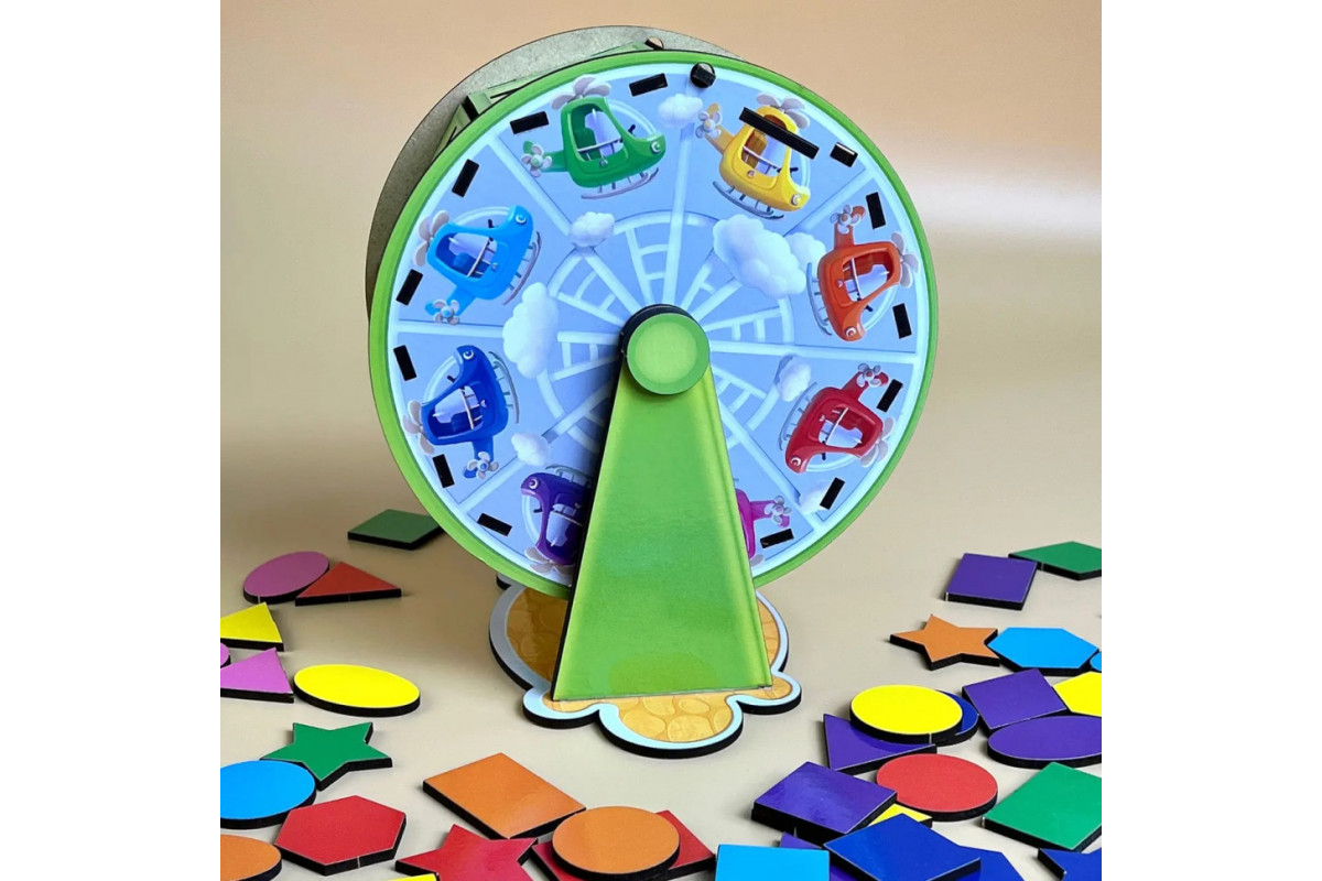 Деревянный сортер "Барабан" Ubumblebees (ПСФ135) PSF135 геометрические фигуры