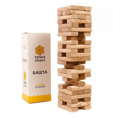 Настольная игра "Башня класическая" Точка сборки GTS16 дерево, 54 бруска