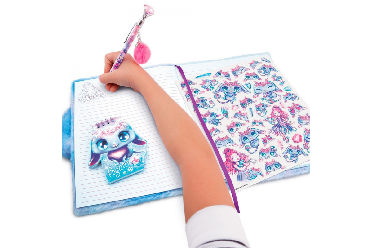 Великий пухнастий блокнот 2 в 1 "Агата" Nebulous Stars 12523 мініблокнот на спіралі