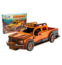 Деревянный 3D конструктор "Пикап" Puz-00931, 212 деталей