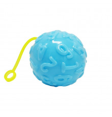 Мяч детский MS 4286(Blue) 7,5 см, текстурный, пищалка, мерцает