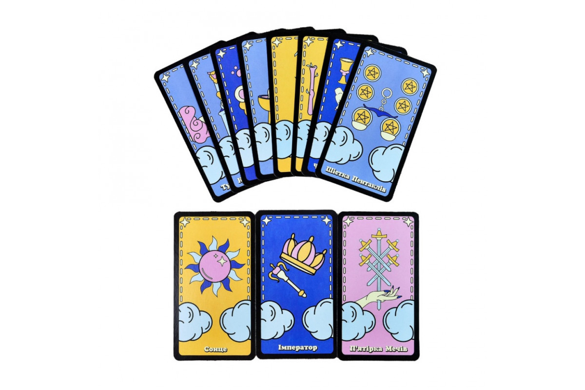 Гадальные карты Таро 30482 карта со ссылкой на инструкцию 78 штук