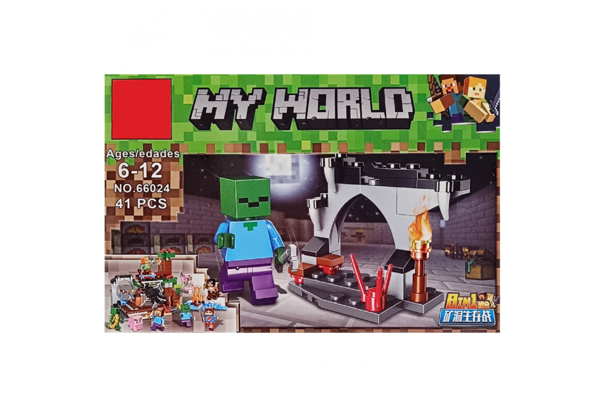 Конструктор детский "Minecraft" 66024K-4, 40 деталей