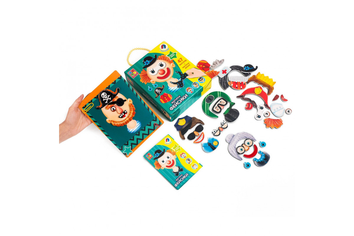 Детская настольная игра "Фейсики" VT3702-15 на магнитах