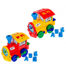 Детский сортер-паровоз "Солнышко" №1  1-015, 4 детали