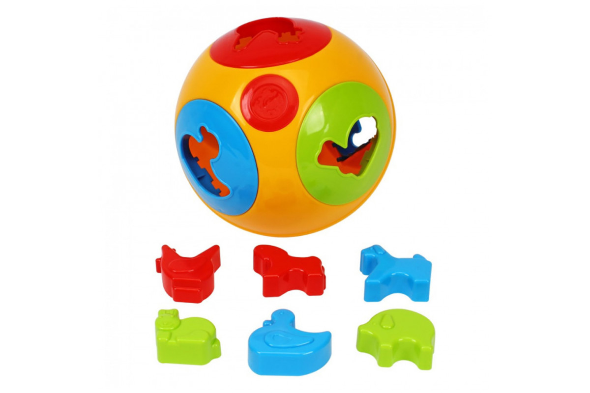 Развивающий умный Шар-сортер №2 3237TXK с фигурками зверей
