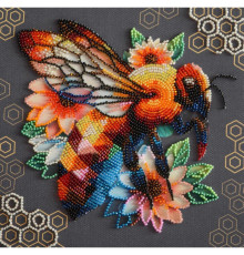 Набор мини для вышивки бисером "Медовая мозаика" AMB-112, 20х20 см