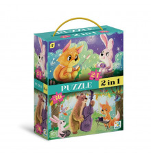 Пазл детский 2 в 1 "Летние вечера" 300609, 36 элементов