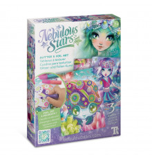 Набор для творчества Звездные блестки и фольга Nebulous Stars 11011, 3 шаблона