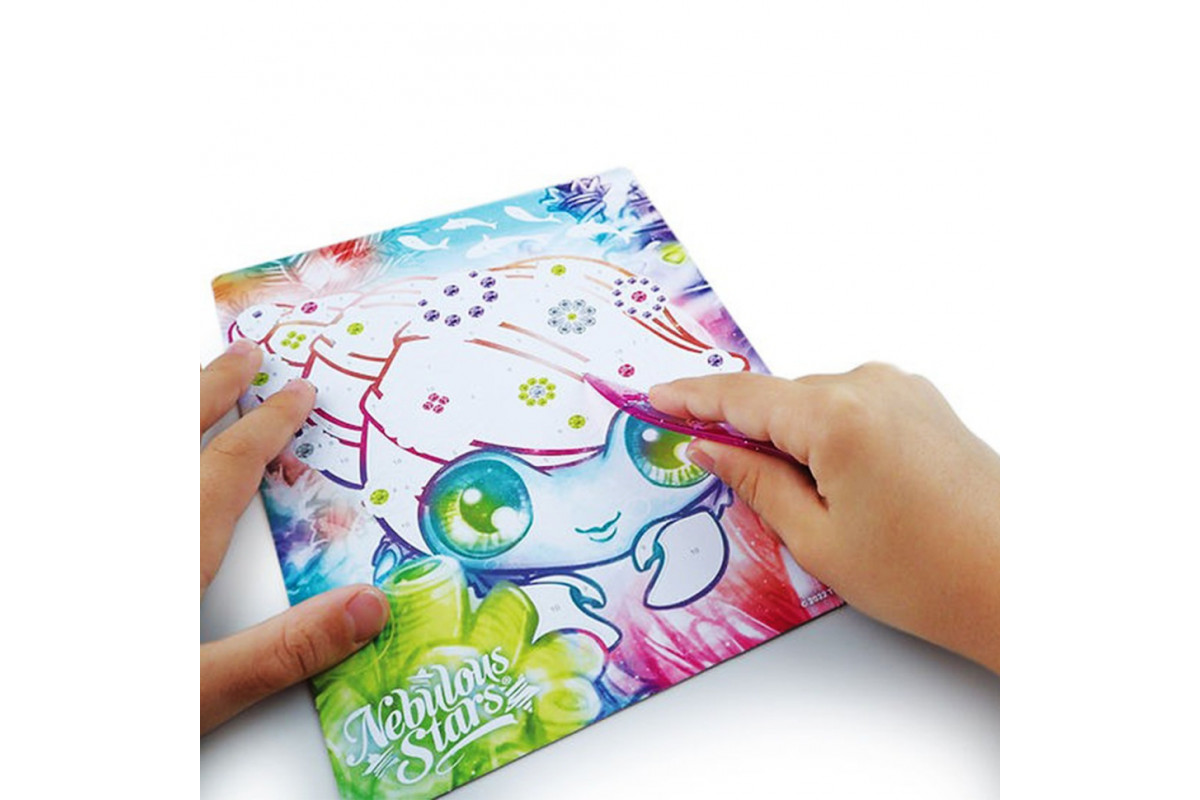 Набір для творчості Зоряні блискітки та фольга Nebulous Stars 11011, 3 шаблони