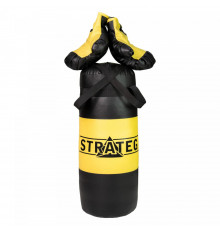 Боксерский набор "Желто-черный" Strateg 2073ST Большой