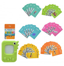 Карточное устройство "Динозаврик" PL-724-01, 96 учебных карточек по 6 темам