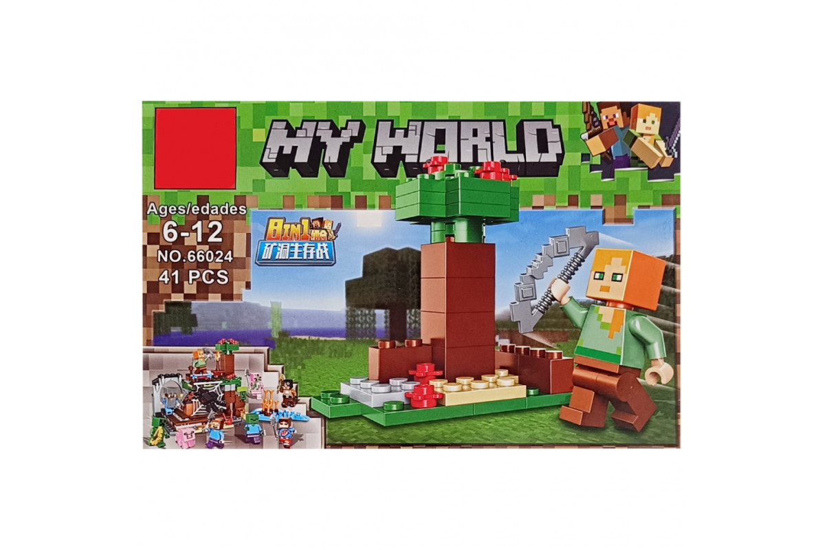 Конструктор детский "Minecraft" 66024K-3, 42 детали