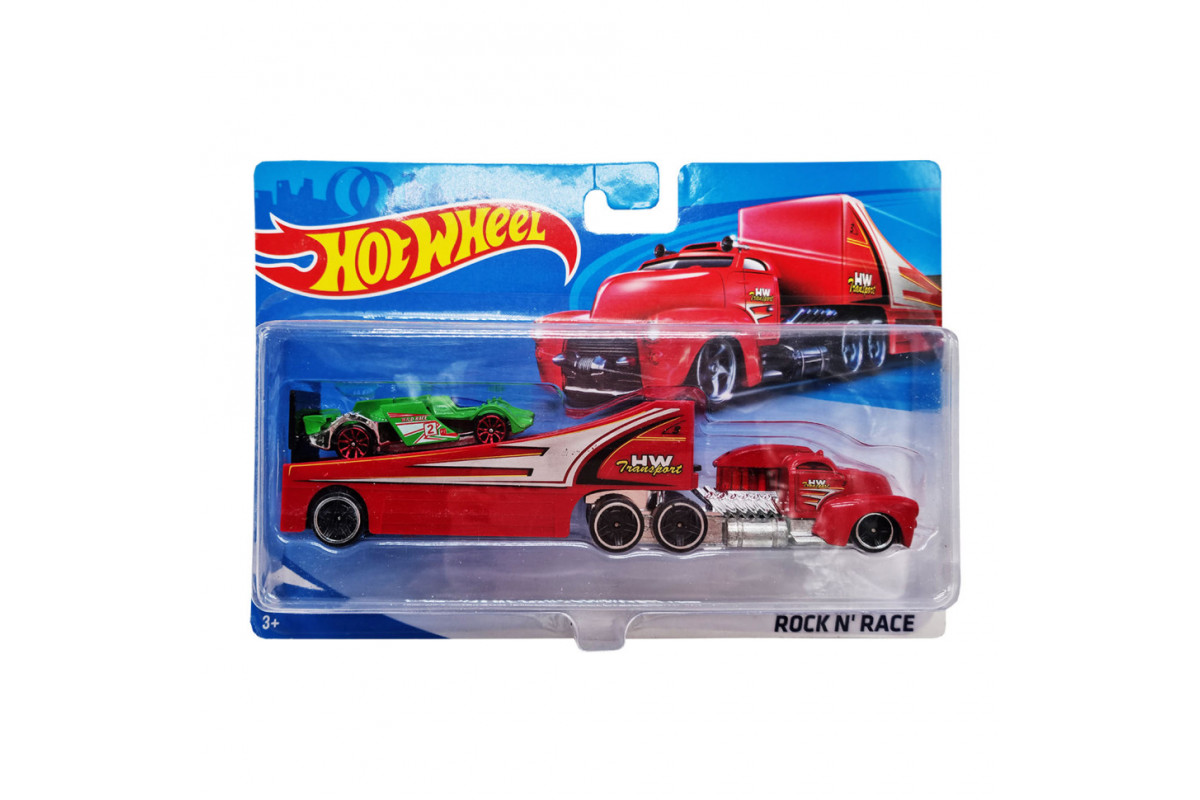 Детский игровой набор машинок T-K937-1(Green-1) с трейлером