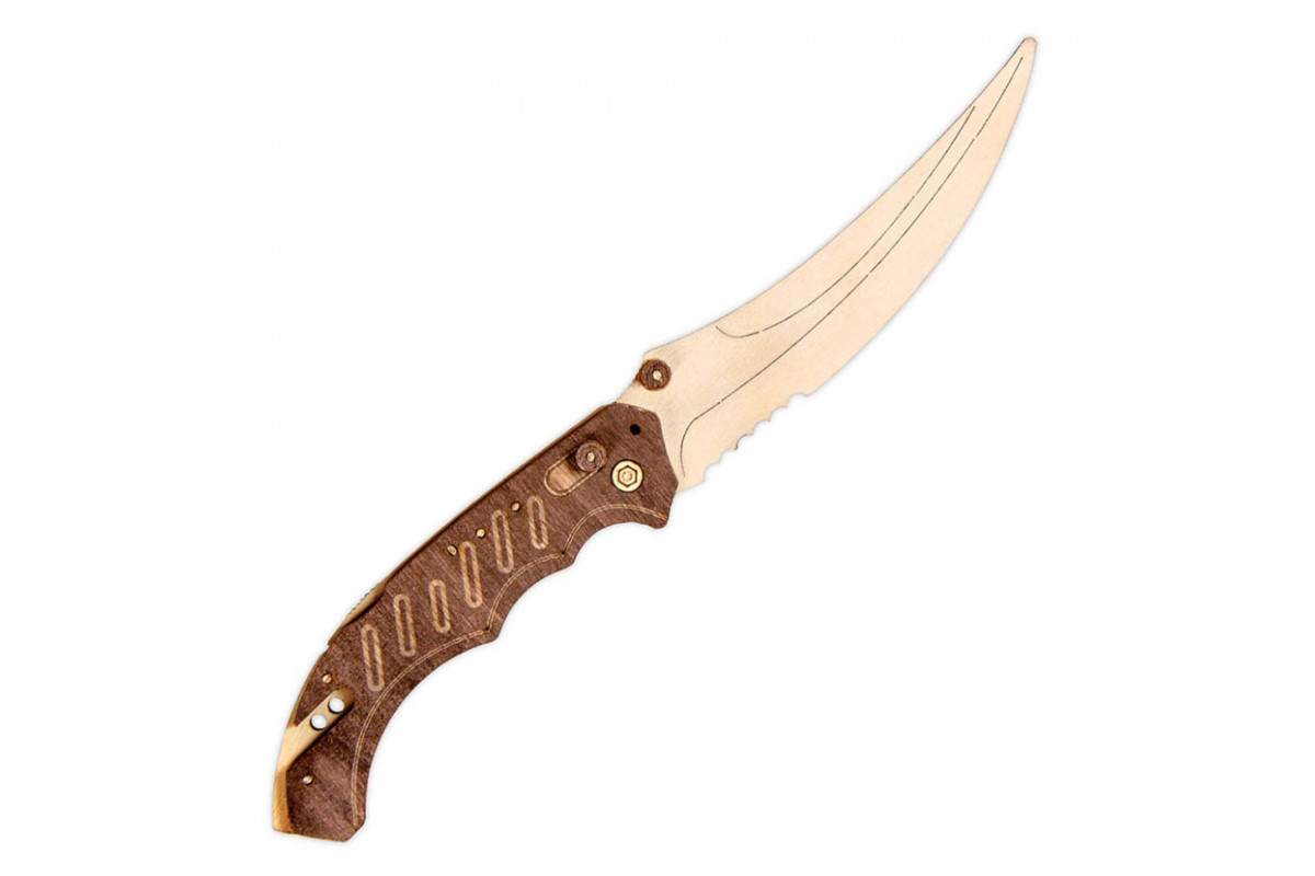 Нож деревянный сувенирный "ФЛИП" FLI-W