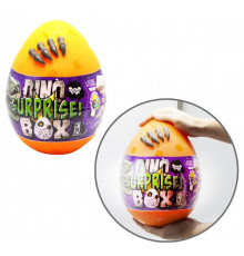 Набор креативного творчества в яйце "Dino Surprise Box" DSB-01-01U, 15 предметов для творчества Оранжевый