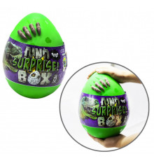 Набор креативного творчества в яйце "Dino Surprise Box" DSB-01-01U, 15 предметов для творчества Зеленый