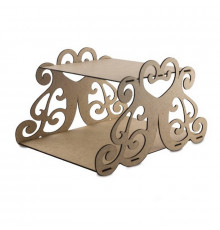 Заготовка для декорирования "Подставка для капкейков Прямоугольник Ажур" FDPO-090