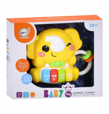 Детское пианино "Слоник" 503-22 звуки животных 15 см, музыка