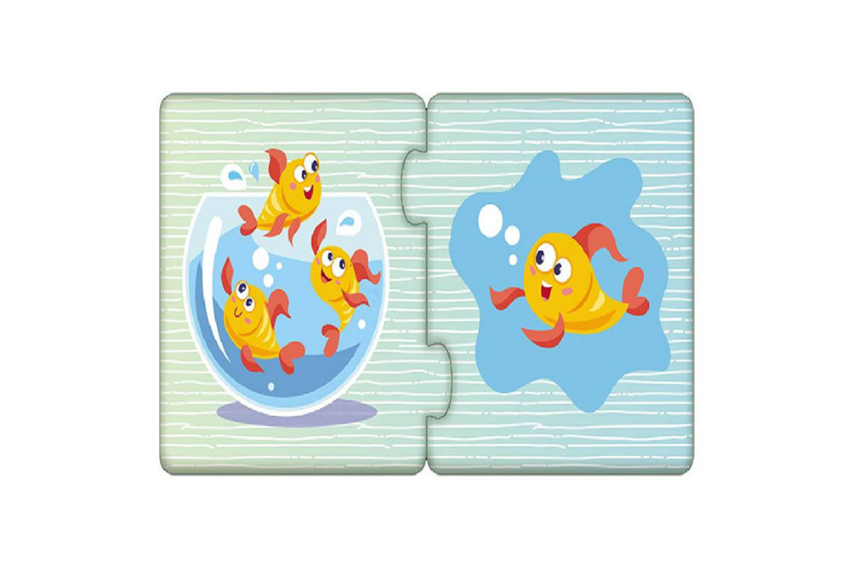 Детские пазлы-половинки "Часть и целое" 1214003 на укр. языке