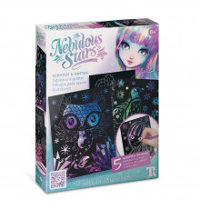 Набор для творчества Гратаж: Звездные гравюры Nebulous Stars 11014, 5 основ