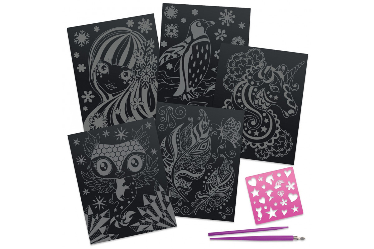 Набір для творчості Гратаж: Зоряні гравюри Nebulous Stars 11014, 5 основ