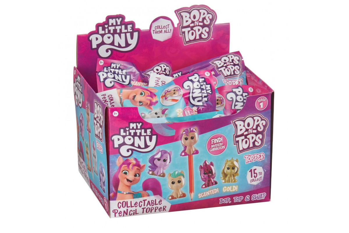 Колекційна фігурка-топпер "Мій маленький поні" HTI 1828023 серії "Bops & Tops"
