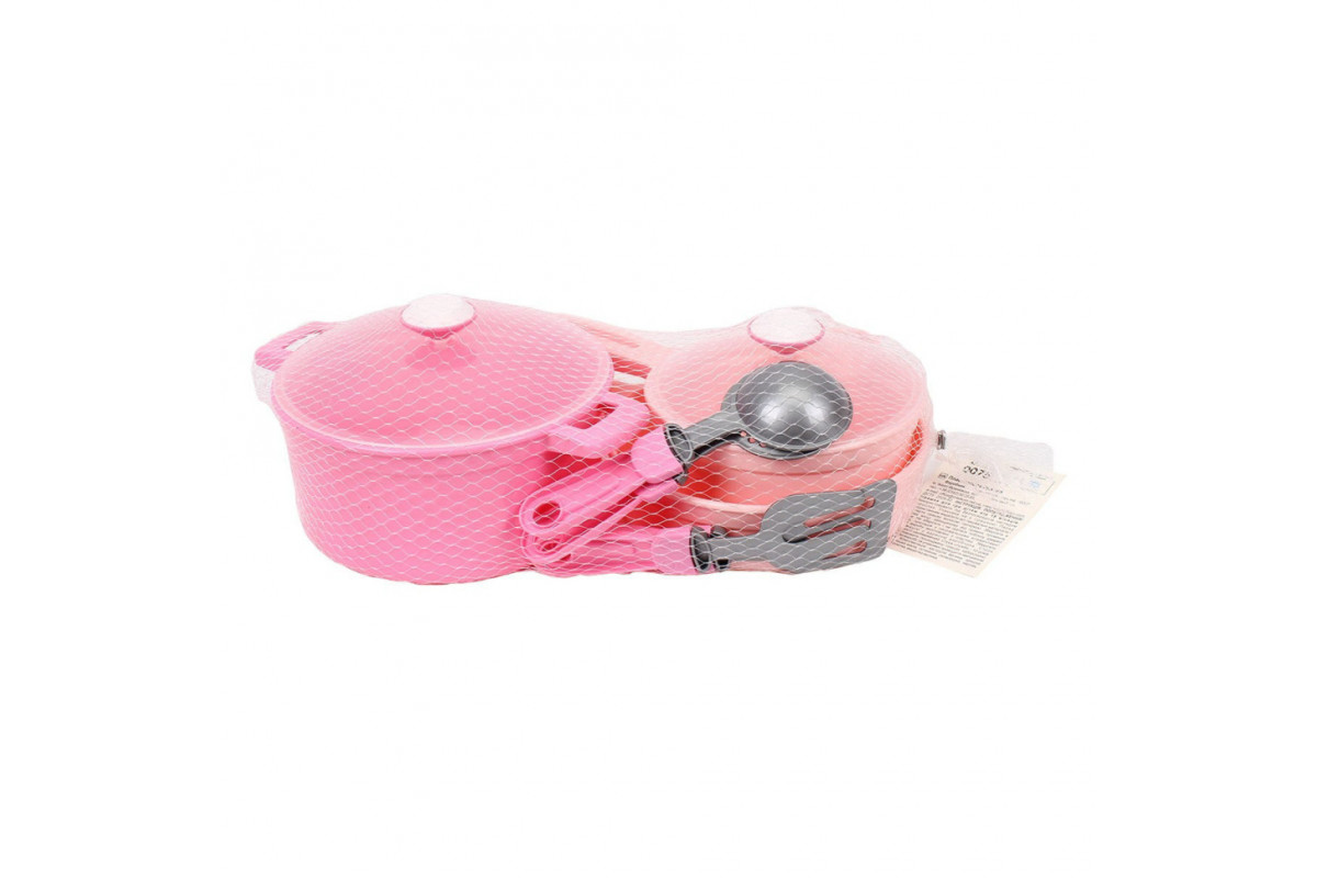 Дитяча іграшка "Набір посуду рожевий" 0075TXK 9 предметів