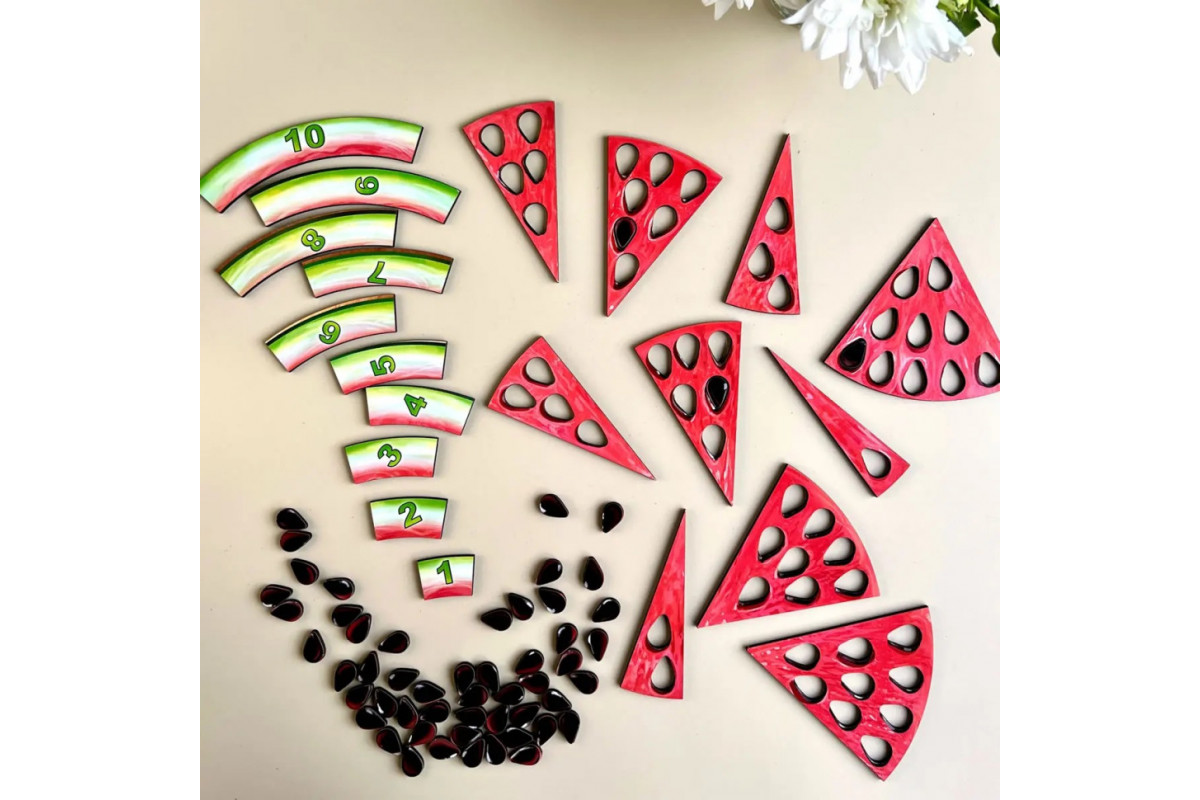 Дерев'яний пазл-сортер "Кавун - 2" (ПСД171) PSD171