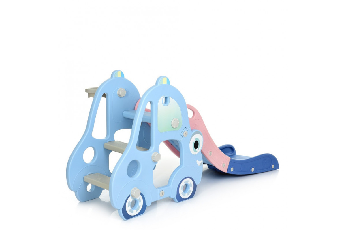 Детская горка L-CC01-4 пластик, с баскетбольным кольцом