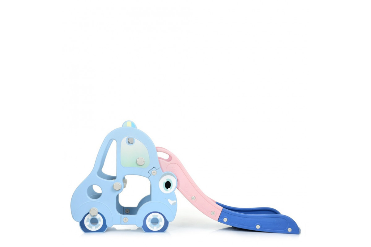 Детская горка L-CC01-4 пластик, с баскетбольным кольцом