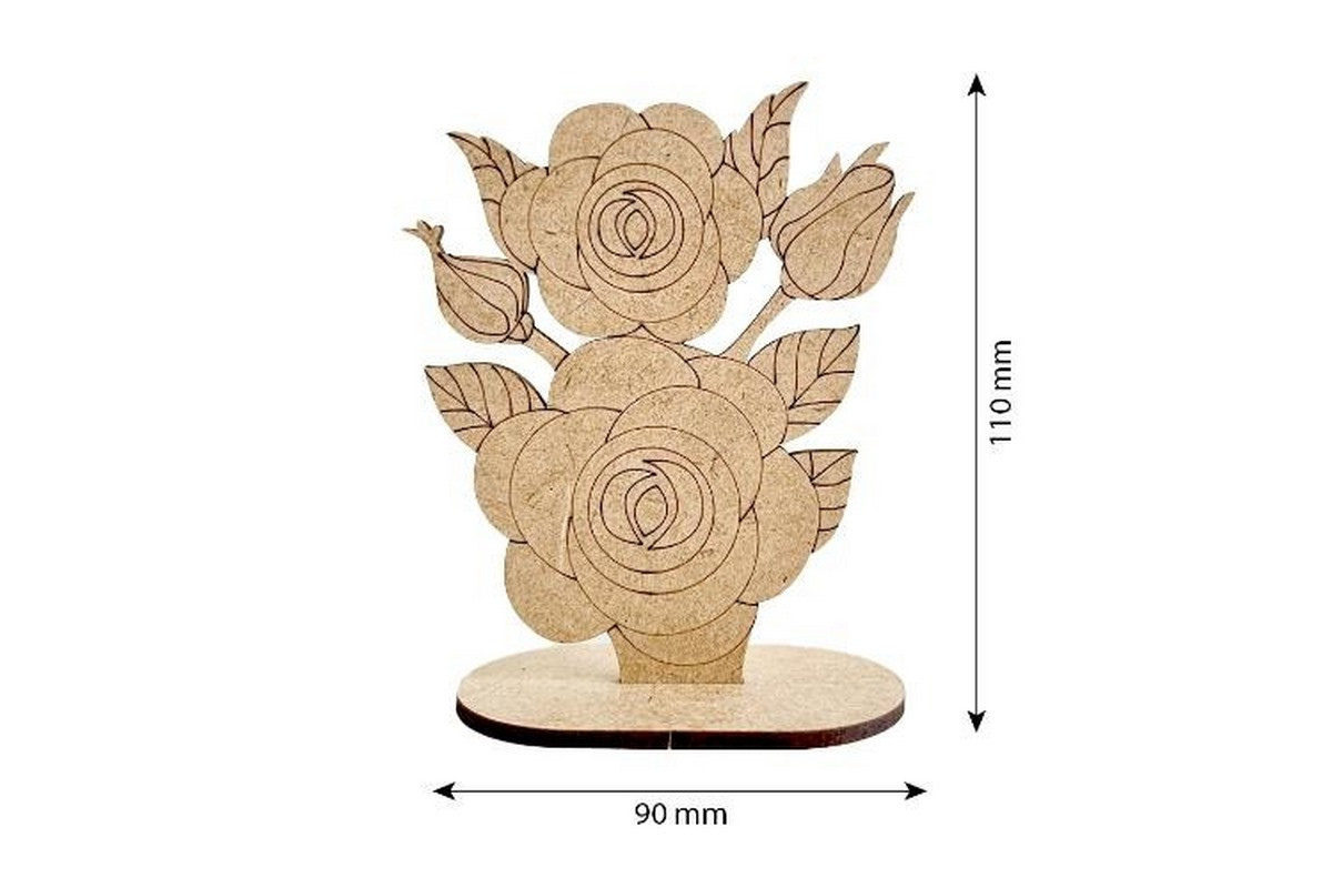 Фигурка для раскрашивания и декорирования "Шиповник" FDZ-535