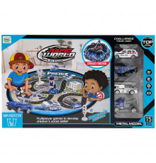 Іграшковий набір "Police" 6688-153C, машинки, збирається в мішок