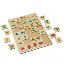 Деревянная настольная игра "Укажите направление - 2" Ubumblebees (ПСФ007) PSF007 пазл-сортер