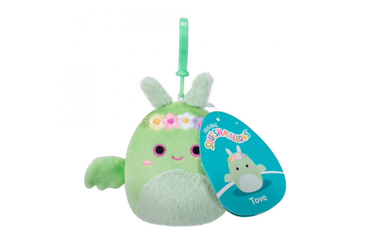 Мягкая игрушка на клипсе "Дракон Тов" Squishmallows SQCP00217, 9 см