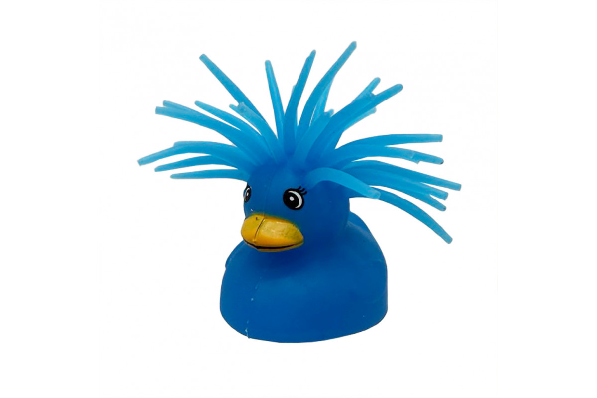 Дитяча іграшка Антистрес Качка MS 3719(Blue) світлові ефекти