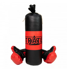 Боксерский набор "Красно-черный" Strateg 2074ST Маленький