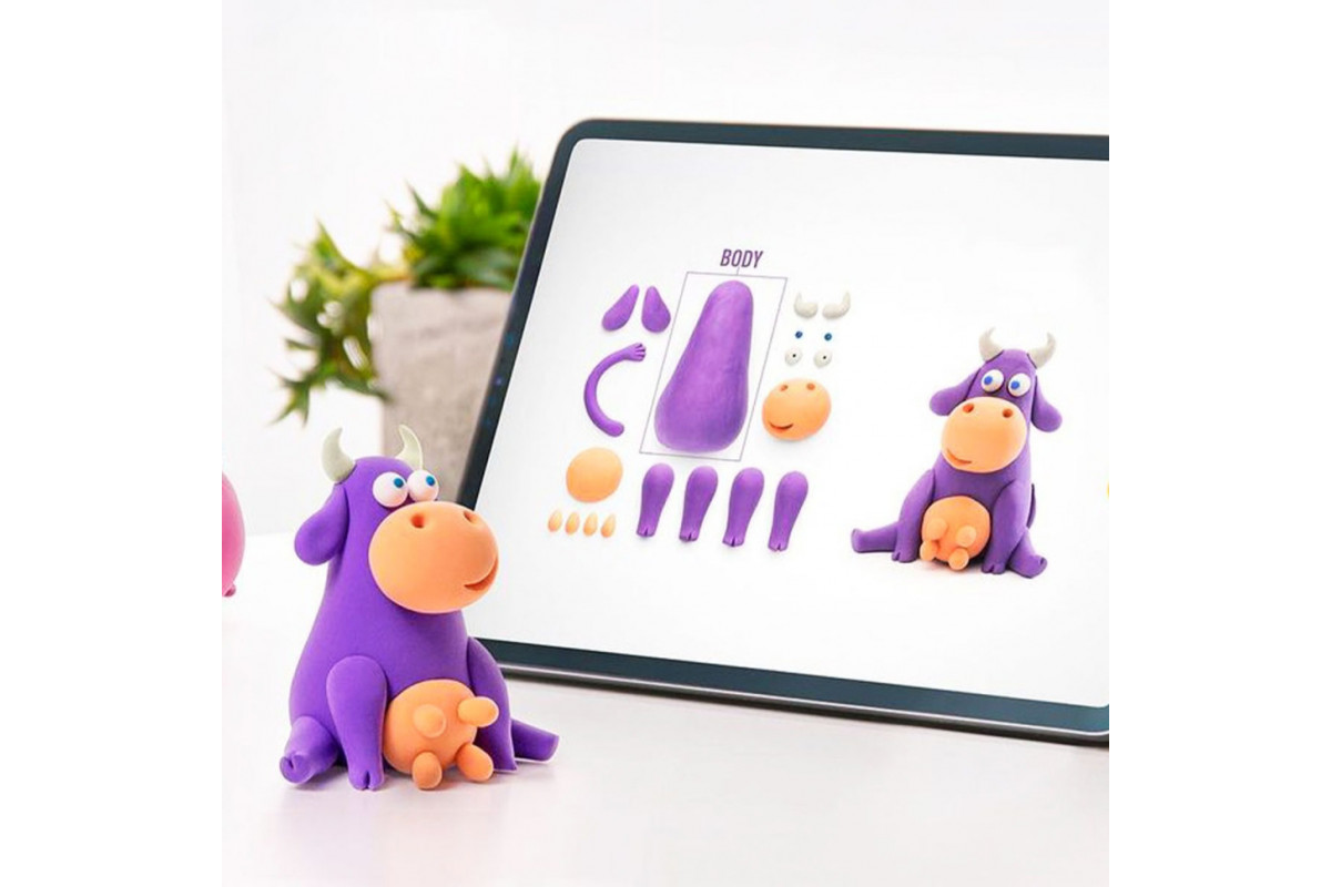 Набір самозатвердіючого пластиліну Корівка ЛІПАКА 30047-UA01