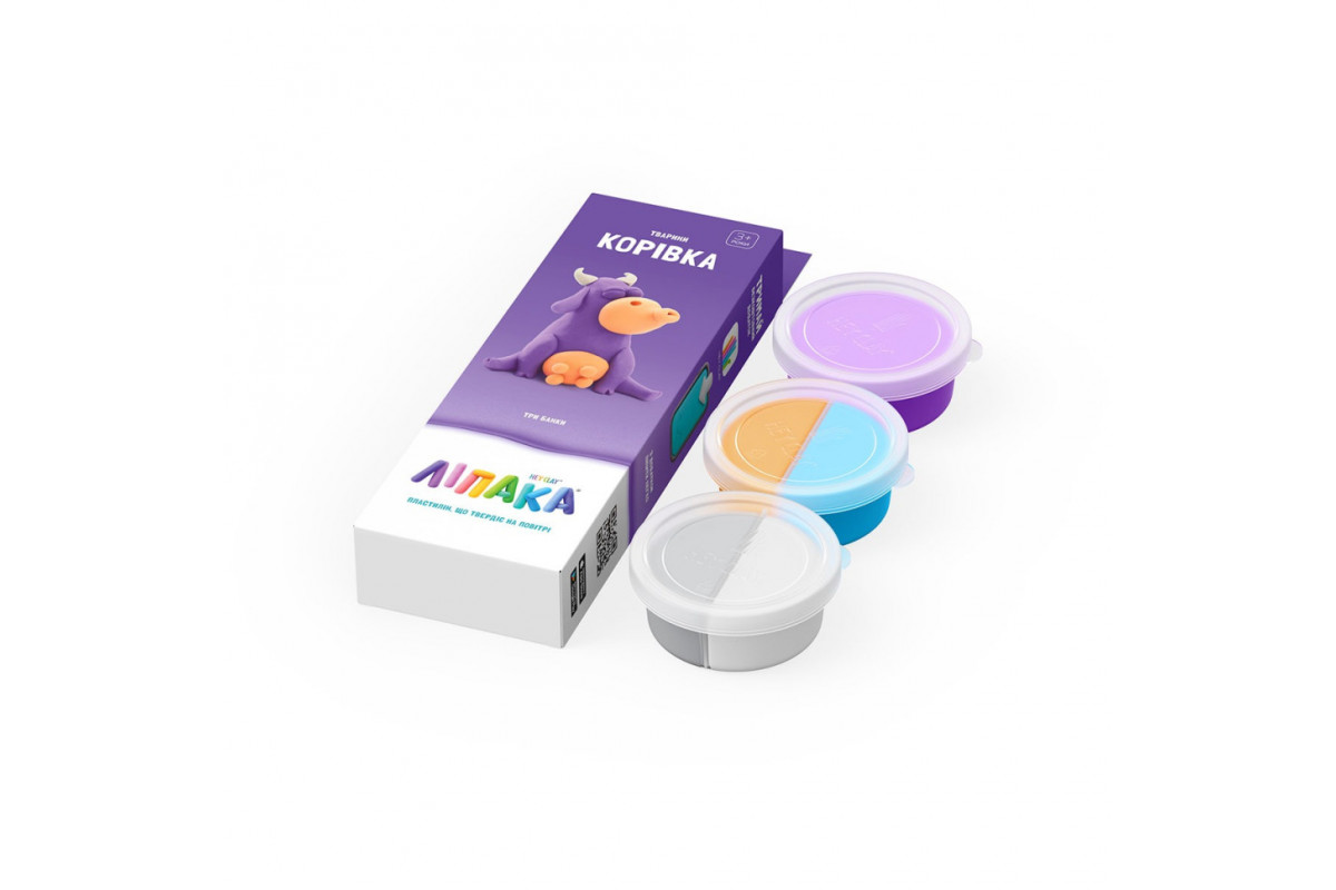 Набір самозатвердіючого пластиліну Корівка ЛІПАКА 30047-UA01