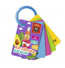 Карточки на кольце "Еда" VT5000-17 английский язык