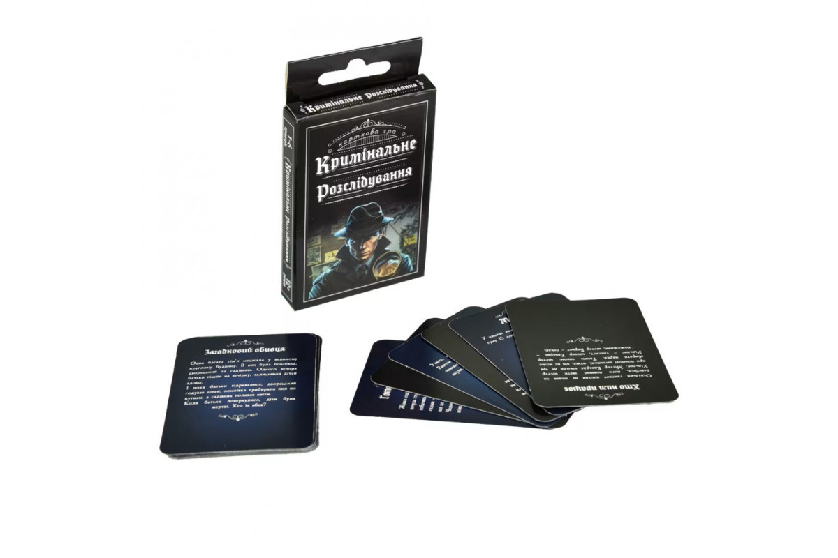 Карточная настольная игра «Криминальное расследование» 30418 на украинском языке 36 карточек