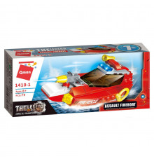 Конструктор Qman 1410-1-8 Пожежна техніка, 79 дет  Assault Fireboat